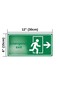 Emergency Exit Sign - Right - Uv Printing on Dekota - 15cm X 30cm - 2