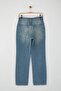 Mavi Yüksek Bel Asimetrik Kapama Bel Detaylı Straight/Düz Kesim/Boru Paça Jeans TWOAW26JE00132 - 6