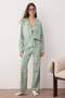 Mint Plaid Knitted Pajamas Set Thmaw26Pt00049 - 2