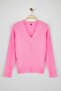 Wardrobe Essentials Pembe Yumuşak Dokulu Fitilli Triko Kazak TWOAW26KZ00078 - 5