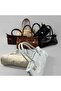 Women's Buckle Double Handle Crossbody Bag Black - 6