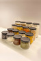 Home 12Pcs 300 ml Matte Black Shrink Spice Jar with Lid - 6