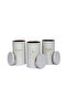 3-Piece Storage Container with Metal Vacuum Lid - Soft Touch Less Series Cream - Large Size - 5