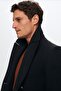 Ds Damat Regular Fit Navy Blue Double Breasted Sailor Metal Button Detailed Cashmere Coat - 4