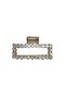 Shiny Stone Rectangular Metal Hair Clip 7 cm – Stylish and Elegant Bun Clip - 6
