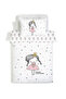 Double Sided Pink Princess Girl Patterned Single Duvet Cover Set Without Sheets - Printed - 4