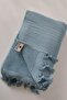 100% Cotton Towel Peshtemal 90X170Cm - Soft and Highly Water Absorbent - Indigo - 4