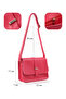 Fuchsia Shk127 Faux Leather Inner Zipper Pocket Snap Closure Hand, Arm and Shoulder Bag L:17 W:22 W:7 cm - 4