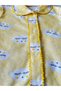 Yellow Cloudy Baby Girl and Boy Set with Snap Fasteners - 4