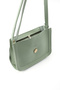 Mint Green Shk127 Faux Leather Inner Zipper Pocket Snap Closure Hand, Arm and Shoulder Bag - 8