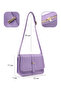 Lila Shk127 Faux Leather Inner Zipper Pocket Snap Closure Hand, Arm and Shoulder Bag - 4