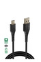 كابل شحن سريع USB A إلى Type C للهواتف المحمولة بطول 1 متر قماشي لأجهزة iPhone15/16 وAndroid - 2