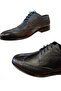 837 Black Men's Leather Leather Classic Shoes - 5
