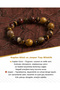 Certified Natural Tiger Eye and Jasper Stone Bracelet