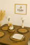Jute-Wicker American Service-Supla Set, Beige - Natural (Black) Color Matching. - 7