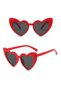 Delux Series Costume Accessory Fun Detail Red Color Heart Shaped Party Glasses 15X5 cm - 2