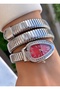 Silver Color Snake Watch, Wrapped Watch, Women's Wristwatch - 5