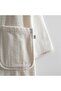 Ayliz Men's Bathrobe 100% Organic Cotton Embroidered Cream - 6