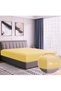 Akarca Home Ranforce Elastic Sheet Cover Model Pillow Case Baddal Size (Yellow Color)