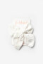 White Scallop Bow Girl Child Clip Buckle