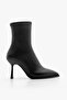 Women's Heeled Boots Pointed Toe Goblet Heel Daily Classic Boots Holes Black - 3