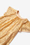 Gold Sequined Girls' Dress-Siri - 6