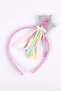 Lilac 8 Year Old Tasseled Star Girl Child Party Scepter Crown Set - 3