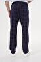 Cotton Pocket Plaid Printed Elastic Waist Stylish and Comfortable Men's Pajama Bottoms - 2