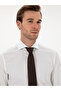 White Slim Fit 100% Cotton Italian Collar Classic Shirt 50250845-Vr013 - 2
