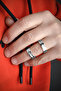 Love Me 1Pcs Gem Quality 6mm Never Tarnish White Steel Wedding Ring Lm-022W - 3