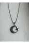 Moon Star 316L Steel Chain Steel Pendant Silver Gray Color Stainless 55cm - 5