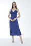 Women's Viscose Elastane Fabric Long Nightgown 18231 - 3