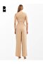 Women's Camel Casual Crop Vest - 3