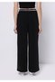 Regular Fit High Waist Wide Leg Women's Black Trousers - 2