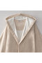 Erva Men's Bathrobe 100% Organic Cotton Linen Melange Beige - 2