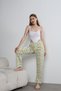 Women's Cotton Lemon Print High Waist Summer Pajama Bottom Homewear - 5