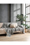 Gray Cotton Decorative Sofa Cover Set 170x230 Size Optimal Non-Slip Design (2 PCS) - 2