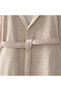 Erva Women's Bathrobe 100% Organic Cotton Linen Melange Beige - 3
