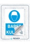Helmet Use Work Safety Board Sticker 20X28 cm - 2