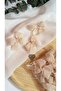 Linen Ribbon Ready Bow -20 Pieces- Sand Beige - 2