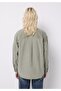 Regular Fit Shirt Neck Plain Women's Green Long Sleeve Shirt - 2