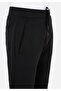 Regular Fit Mid Waist Straight Men's Black Sweatpants - 5