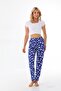 Women's Star Printed Cotton Lycra Summer Pajama Bottoms - 2