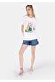 White Women's T-Shirt Sleeve - 3