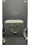 Blue Beaded Gold Italian Steel Necklace Women - 4