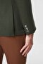 Ds Groom Regular Fit Green Dobby Double Slit Wool Blazer Fabric Jacket - 4