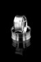 Love Me Brand 12mm 1.Quality Never Tarnish White Color Gorgeous Steel Wedding Band Ring Lm-015W - 2
