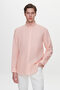Ds Damat Comfort Pink Flamed 100% Linen Shirt - 3
