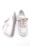 Women's High Sole Sneakers Linen Fabric Lace-Up Sports Shoes Hesna Gray - 5
