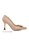 Cream Women's Heeled Shoes Pc-54021 Z